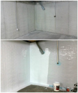 painting the garage 